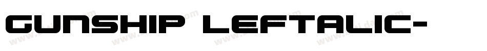 Gunship Leftalic字体转换